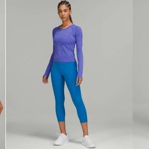 Poolside lululemon base pace high rise crop 23” size 6